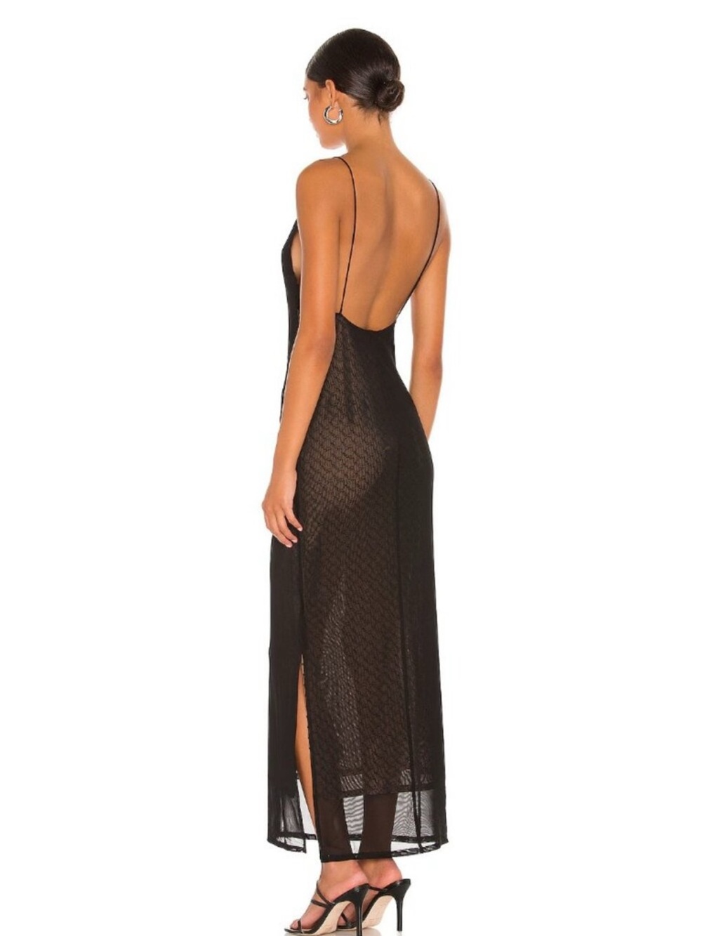 Miaou Thais Black slip dress - Picture 2 of 9